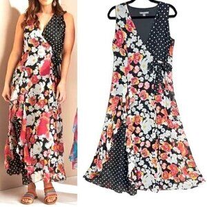 Floral Layered Maxi Dress Flowy Spring Summer Kate & Mallory Size Small